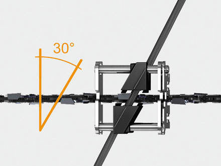 : FG 4The FG 4 roller filing guide is an excellent aid for manual filing.Select the roller filing guide and round file that suit the chain pitchThe roller filing guide is placed directly over the chain on the guide bar and assists you in positioning the file in all directions.Place the round file in the roller filing guideThe alignment of the file is perfect when it glides smoothly and without snagging over the two lower rollers at the correct filing angle.The FG 4 also has a small fold-out filing plate for checking and lowering the depth gauges.This filing plate is specially toughened so that it can be left in position while the depth gauge is filed down.The orientation of the filing plate makes it easier to maintain the depth gauge setting and eliminates the need to subsequently file the depth gauge at a sloping angle.