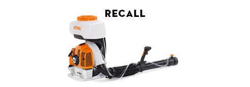 STIHL recalls a limited production range of mistblowers STIHL SR 430, STIHL SR 440 and STIHL SR 450