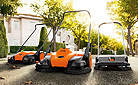 STIHL KG 550, KG 770, and KGA 770 sweeping machines